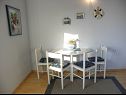 Appartamenti Ana - 5 m from beach: A1 Plavi(2+2), A2 Rozi(2+2) Ribarica - Riviera Senj  - Appartamento - A1 Plavi(2+2): la sala da pranzo