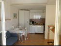 Appartamenti Zlato - with pool : SA1 Murva (2), A3 Lovor (4), A4 Mendula (2+1), SA5 Maslina (2) Senj - Riviera Senj  - Studio appartamento - SA5 Maslina (2): la cucina con la sala da pranzo