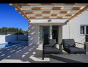 Casa vacanza Kreso - with pool: H(8) Brodarica - Riviera Sibenik  - Croazia - la terrazza