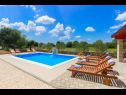 Casa vacanza Brist - with pool: H(8) Drinovci - Riviera Sibenik  - Croazia - H(8): la piscina