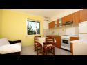 Appartamenti Per - comfortable  family apartments A1(2+2), A2(4+1), A3(2+2) Grebastica - Riviera Sibenik  - Appartamento - A1(2+2): la cucina con la sala da pranzo