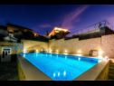 Appartamenti Bisernica - with pool; A1(6), A2(6), A3(2) Razanj - Riviera Sibenik  - la piscina