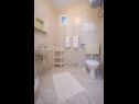 Appartamenti Tonci - by the sea: A2(4), A3(4) Rogoznica - Riviera Sibenik  - Appartamento - A2(4): il bagno con la toilette