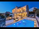 Casa vacanza Peros - heated pool: H(8) Baia Stivasnica (Razanj) - Riviera Sibenik  - Croazia - piscina all’aperto