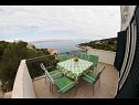 Appartamenti More - view on the sea; A1(4+2) Baia Donja Krusica (Donje selo) - Isola di Solta  - Croazia - Appartamento - A1(4+2): la terrazza
