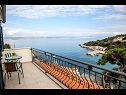 Appartamenti More - view on the sea; A1(4+2) Baia Donja Krusica (Donje selo) - Isola di Solta  - Croazia - Appartamento - A1(4+2): il balcone