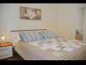 Appartamenti Sonja - 10m from beach : A1-Plavi(2), A2-Zeleni(2+2), A3-Bez(2+2) Stomorska - Isola di Solta  - Appartamento - A2-Zeleni(2+2): la camera da letto