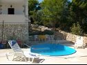 Casa vacanza Ina - peaceful H Pierida (8+4) Stomorska - Isola di Solta  - Croazia - H Pierida (8+4): la piscina (casa e dintorni)