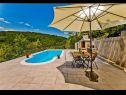 Casa vacanza Brapa - open swimming pool: H(4) Hrvace - Riviera Split  - Croazia - la terrazza