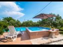 Casa vacanza Mare - open pool and pool for children: H(6+4) Kastel Novi - Riviera Split  - Croazia - H(6+4): la piscina