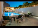 Appartamenti Lux 1 - heated pool: A1(4), A4(4) Marina - Riviera Trogir  - la piscina