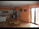 Appartamenti Luka - pet friendly A1(4+2) Seget Donji - Riviera Trogir  - Appartamento - A1(4+2): la cucina con la sala da pranzo