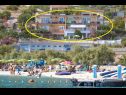 Appartamenti Rose - 30 m from the beach: A1(2+1), A2(2+1), A3(2+1), A4(2+1), A5(2+1) Seget Vranjica - Riviera Trogir  - la spiaggia