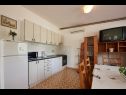 Appartamenti Mare - 30 m from pebble beach: SA1(2), SA2(2), A3(4), A4(4), A5(8) Seget Vranjica - Riviera Trogir  - Appartamento - A5(8): la cucina con la sala da pranzo