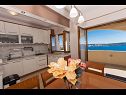 Appartamenti Marijan - beautiful view: A1(6) Trogir - Riviera Trogir  - Appartamento - A1(6): la cucina con la sala da pranzo