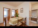 Appartamenti Ivanka - 200 m from sea: A1(4) Trogir - Riviera Trogir  - Appartamento - A1(4): la cucina con la sala da pranzo