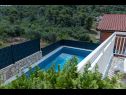 Appartamenti Vera - with nice view: A2-prvi kat (6), A1-prizemlje(4), A3-potkrovlje(6) Trogir - Riviera Trogir  - la piscina