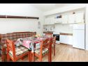 Casa vacanza Marcelo - with terrace : H(5+3) Vinisce - Riviera Trogir  - Croazia - H(5+3): la cucina con la sala da pranzo