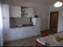Appartamenti Mile - next to the sea A1(2+2), A2(2+2), A3(2+2) Kukljica - Isola di Ugljan  - Appartamento - A2(2+2): la cucina con la sala da pranzo