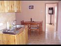 Appartamenti Dubravko - 5 m from beach : A1 Bepina (2+2), A2 Keko(2+2) Maslenica - Riviera Zadar  - Appartamento - A2 Keko(2+2): la cucina con la sala da pranzo
