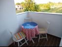 Appartamenti Dali - 300 m from the beach: SA1 1D (3), A2 1L (5), A3 2k (6) Nin - Riviera Zadar  - Studio appartamento - SA1 1D (3): il balcone