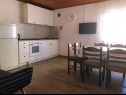 Appartamenti Petar - 30 m from sandy beach: A1(6+1), A2(4), SA3(2) Nin - Riviera Zadar  - Appartamento - A1(6+1): la cucina con la sala da pranzo