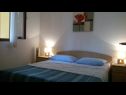 Appartamenti Mis - apartments close to sea: A1(4), A2(4) Petrcane - Riviera Zadar  - Appartamento - A2(4): la camera da letto