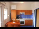 Appartamenti Ante - 50m from the sea: A1 plavi(2+2), A2 zuti(2+2) Posedarje - Riviera Zadar  - Appartamento - A1 plavi(2+2): la cucina con la sala da pranzo