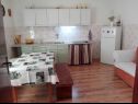 Appartamenti Markas - pet friendly: A1 Bella vista 1 (4+1), A2 - Bella vista 2 (2+2) Rtina - Riviera Zadar  - Appartamento - A1 Bella vista 1 (4+1): la cucina con la sala da pranzo