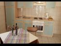 Appartamenti Ivan Z - 10 m from sea: A3(2), A4(2) Seline - Riviera Zadar  - Appartamento - A3(2): la cucina con la sala da pranzo