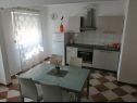 Appartamenti Sanja - 100 meters to the beach A1(4+1), A2(4+1), A3(4+1), A4(4+1) Vir - Riviera Zadar  - Appartamento - A2(4+1): la cucina con la sala da pranzo