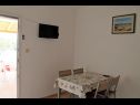 Appartamenti Snjeza - 80 m from beach: A1 Studio (4), A2 Apartman (2+2) Vir - Riviera Zadar  - Appartamento - A1 Studio (4): la sala da pranzo