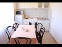Appartamenti e camere Jagoda - comfy and cozy : A1 Lijevi (3+2), A2 Desni (3+2), R1(4) Zadar - Riviera Zadar  - Appartamento - A1 Lijevi (3+2): la cucina con la sala da pranzo