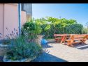 Appartamenti Marinka - with backyard; A1(4), A2(4) Zadar - Riviera Zadar  - il cortile (casa e dintorni)