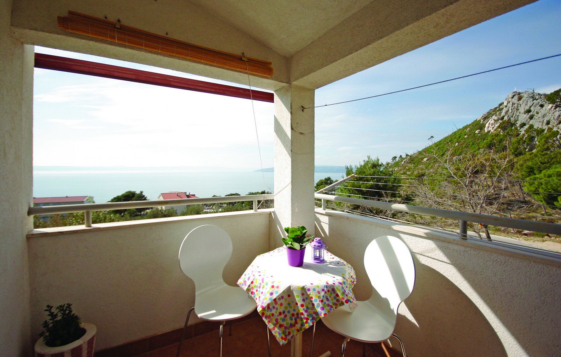 Appartamenti Stipe - sea view from the terrace : A1(4+1) Makarska - Riviera Makarska 