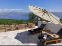 Casa vacanza Mary: relaxing with pool: H(4) Postira - Isola di Brac  - Croazia - H(4): la terrazza