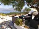 Casa vacanza Mary: relaxing with pool: H(4) Postira - Isola di Brac  - Croazia - H(4): la terrazza
