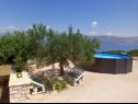 Casa vacanza Mary: relaxing with pool: H(4) Postira - Isola di Brac  - Croazia - piscina all’aperto