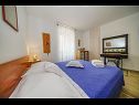 Appartamenti Nedjeljka - 200 m from beach: A1(4) Postira - Isola di Brac  - Appartamento - A1(4): la camera da letto