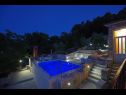 Casa vacanza Tonko - open pool: H(4+1) Postira - Isola di Brac  - Croazia - la piscina