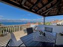 Appartamenti Jurica - Panoramic Sea view: A1(4) Postira - Isola di Brac  - Appartamento - A1(4): lo sguardo dalla terrazza