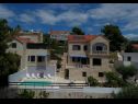 Appartamenti Fran - pool view: A1 - II kat(6), A2 - I kat(6) Selca - Isola di Brac  - la casa
