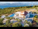 Casa vacanza Margita - luxury with private pool: H(6) Splitska - Isola di Brac  - Croazia - la casa