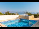 Casa vacanza Kristiana - open swimming pool: H(7) Supetar - Isola di Brac  - Croazia - H(7): la piscina
