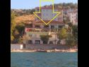 Appartamenti Vini - by the sea: A1(2+2), A2(2), A3(4), A4(4), A5(2+2), A6(2+2) Mastrinka - Isola di Ciovo  - la casa