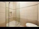 Appartamenti Antonia - 270m to sea: A4 Green(2+2), SA2 Silver(2), A1Blue(2), SA3 Gold(2) Mastrinka - Isola di Ciovo  - Studio appartamento - SA2 Silver(2): il bagno con la toilette