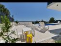 Casa vacanza Maca - pool an view: H(8) Okrug Gornji - Isola di Ciovo  - Croazia - il cortile