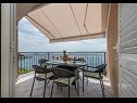Appartamenti Daniela - terrace with amazing sea view A1(6) Okrug Gornji - Isola di Ciovo  - Appartamento - A1(6): la terrazza