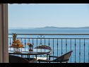 Appartamenti Daniela - terrace with amazing sea view A1(6) Okrug Gornji - Isola di Ciovo  - Appartamento - A1(6): la terrazza