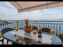Appartamenti Daniela - terrace with amazing sea view A1(6) Okrug Gornji - Isola di Ciovo  - lo sguardo dalla terrazza